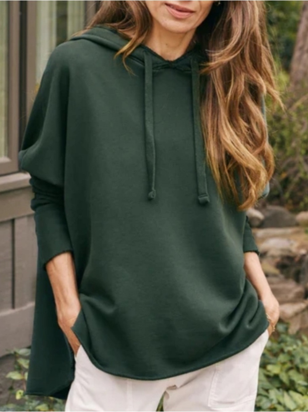 Frank & Eileen Kane Capelet Hoodie Evergreen Forest Dark Green Small